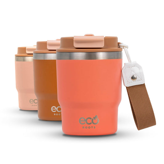 ECOROOTS I Evergreen Lifestyle I Termo I Vaso térmico I Coral Tropic I 360 ml